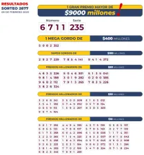 Seco Bogotá 2677, lotería de colombia, ultimo sorteo de la lotería lotería de Bogotá, secos en linea, premios y secos de la lotería de Bogotá