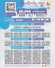 Seco Bogotá 2680, lotería de colombia, ultimo sorteo de la lotería lotería de Bogotá, secos en linea, premios y secos de la lotería de Bogotá