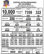 Seco Extra de Colombia 2203